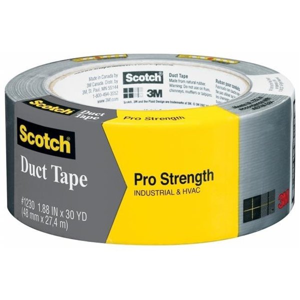 3M 3M 1230-A 1.88" x 30 Yd (48.0 mm x 27.4 m) Scotch Pro Strength Duct Tape 1230-A